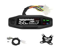 Compteur De Vitesse Numérique Universel Pour Moto, Tachymètre LED, Tableau De Bord, Tableau De Bord, Affichage LCD, Support En Y Compteur Vitesse(Color4)