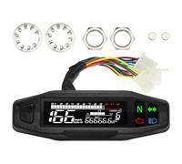 Compteur de vitesse pour vélo de cross, tachymètre de moto | Compteur de tours d'écran LCD 6 vitesses | Indicateurs de compteur de vitesse de moto pour la plupart des modèles de moto, moteur à