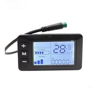 Compteur de vitesse pour vélo électrique LCD 6 x 6 x 9,5 cm pour G51 étanche écran LCD compteur de vitesse pour vélo électrique scooter avec 5 cœurs