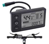 Compteur de Vitesse pour vélo Mph, écran LCD 24 V 36 V 48, Compteur de Vitesse et kilométrique, Ordinateur Intelligent étanche pour Cyclistes Route, vététistes, randonneurs pour MP