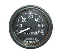 Compteur de vitesse pour Willys Jeep Ford MB CJ2A CJ3A CJ3B 1945-1958 17206.01 Lunette noire