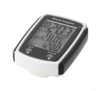 Compteur de vitesse simple étanche pour vélo avec affichage du boîtier rétroéclairé et écran LCD ABS filaire pour ordinateur de vélo Sp pour suivi (blanc)
