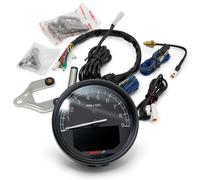 Compteur / Tachymètre KOSO d80 tnt-05 Anneau Noir pour Moto