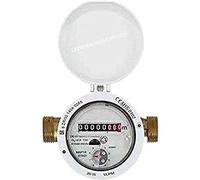 Compteur d'eau 15 mm de jet unique pour eau chaude, maximum 90°C. certificat Mid européen qui permet l'utilisation avec eau potable