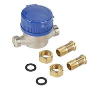 Compteur D'eau, 15mm 1/2 Pouce Compteur D'eau Froide Avec une Housse de Protection Pour Jardin et Usage Domestique, 0 ℃ ~ 40 ℃