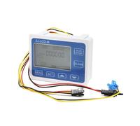 Compteur d'eau avec entrée en laiton Capteur De Débitmètre Intelligent ZJ-LCD-M, Affichage LCD Numérique Contrôleur Mesure La Température