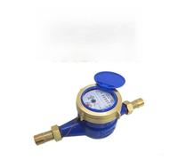 Compteur D'eau Compteur D'eau Froide Métal 15 Mm Débitmètre D'eau Avec Raccords Jardin,Mesures précises(All bronze)