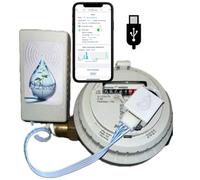 Compteur d'eau Connecté WiFi Lora ODevice - Détecteur de Fuite - Télérelevé, Surveillance et Mesure de Débit, Arrosage, Irrigation avec Alertes (Version USB / Radio WiFi)