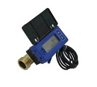 Compteur d'eau d'irrigation agricole à ultrasons, débitmètre à ultrasons intellint à connexion filetée for tuyau en cuivre de petit diamètre Débitmètre de liquide(DN20mm)