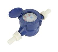 Compteur D'eau Froide En Plastique For Maison Et Jardin DN15, Débitmètre D'eau Avec Raccords, Compteur D'eau Froide De 15mm,Mesures précises