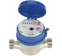 Compteur d'Eau Froide - KCVV - 15mm (1/2'') - Débitmètre Volumétrique - Installation Facile - Cadran Rotatif