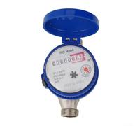 Compteur d'eau froide numérique compact avec pointeur de rotor mécanique pour une mesure précise des ménages