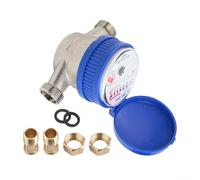 Compteur d'eau froide sèche compatible avec Home For Garden 30,5 cm avec accessoires d'installation complets