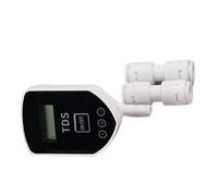 Compteur d'eau intégré 0-999PPM, 2 robinets | Avec mesure immédiate, testeur automatique facile à utiliser pour aquariums avec installation facile sur le robinet