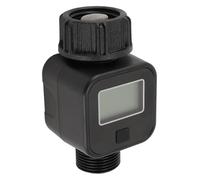 Compteur d'eau LCD, Compteur de débit for pulvérisateur à buse for Camping-Car/arroseur, léger avec connecteur fileté 3/4 po, for Tuyau extérieur