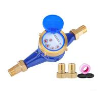Compteur d'eau numérique DN20 1,9 cm, palettes rotatives de type sec tout en cuivre pour dosage d'eau froide domestique standard résidentiel