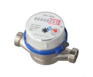 Compteur d'eau numérique, pointeur mécanique pour eau froide 0-40 °C, débit 1,5 m³/h, ABS + boîtier en fer, buse 1/2" x 1,9 cm, Vertica