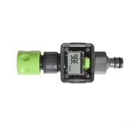 Compteur d'eau numérique pour tuyau d'arrosage, capteur d'irrigation extérieur 3/4" avec véritable débit pour la consommation hebdomadaire et affichage clair pour lavage de voiture