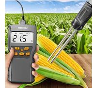 Compteur d'eau portable à grains, écran rétroéclairé, testeur d'humidité des grains, détecteur hygromètre pour mesurer la teneur en humidité et la température des grains