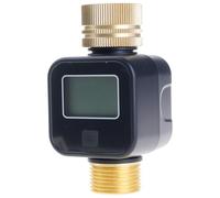 Compteur D'eau Programmable Écran LCD Données En Temps Réel ABS Basse Consommation Pour Applications Domestiques Et Extérieures Débitmètre À Conversion D'unités Multiples
