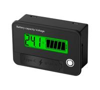 Compteur d'électricité DC8-30 V avec écran LCD numérique pour batterie de voiture, indicateur de niveaux de charge, voltmètre au lithium acide, compteur d'électricité