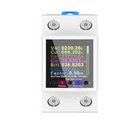 Compteur d'électricité Din Rail puissance énergie AC50-320V affichage numérique courbe de tension ampèremètre 100A(Switch GR2P)