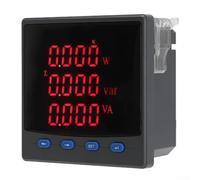 Compteur d'électricité numérique triphasé 0,5S Précision Affichage LED Tension Courant Testeur DIN Rail Mount pour usine