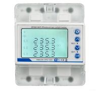 Compteur d'électricité pour système Tuya Smart triphasé 4 fils avec protection contre la surtension/la sous-tension, mesure bidirectionnelle photovoltaïque et écran LCD numérique