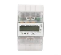 Compteur d'électricité triphasé à 4 fils pour montage sur rail DIN dans les cartes de distribution d'alimentation pour surveillance d'énergie triphasée 380 V (5-100 A)