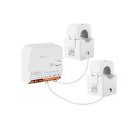 Compteur d'énergie 120 A, moniteur de puissance biphasé, connecteur débrochable de type rail DIN, transformateur de courant de type divisé, contrôleur, variateur