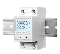 Compteur d'énergie 2P monophasé tension courant consommation d'énergie compteur wattmètre LCD affichage numérique DIN Rail 230VAC 80A