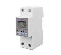Compteur d'énergie 63 A 110 V 220 V KWh avec minuterie et protection contre les fuites de courant et de tension