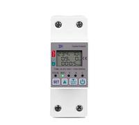 Compteur d'énergie 63A 110V 220V Disjoncteur de mesure Minuterie avec protection contre les fuites de courant et de tension