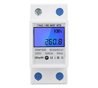 Compteur D'énergie, Compteur Monophasé Intelligent Voltmètre à Affichage Numérique Ampèremètre Compteur D'énergie sur Rail Din Moniteur de Consommation D'énergie