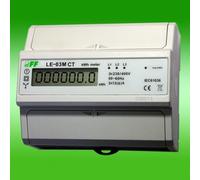 Compteur électrique. 3 phases avec LE-03M-CT programmable