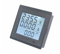 Compteur d'énergie électrique 220 V CA 20 A avec écran LCD, mesure le courant de tension et la puissance active, protection contre les surcharges, avertissement de tension, conservation des données