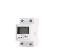Compteur d'énergie électrique 2P, monophasé, affichage numérique LCD, installation sur Rail DIN, 2 fils, wattmètre de puissance, AC230V60Hz, 1 pièce(5-60A)