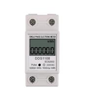 Compteur d'énergie électrique 2P, monophasé, affichage numérique LCD, installation sur Rail DIN, 2 fils, wattmètre de puissance, AC230V60Hz, 1 pièce(5-60A)