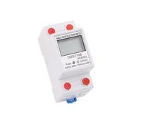 Compteur d'énergie électrique 2P, monophasé, affichage numérique LCD, installation sur Rail DIN, 2 fils, wattmètre de puissance, AC230V60Hz, 1 pièce(5-60A)