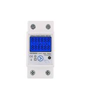 Compteur d'énergie électrique 2P monophasé LCD affichage numérique montage sur Rail DIN 2 fils compteur électrique wattmètre puissance kWh AC230V 60Hz
