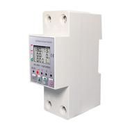 Compteur d'énergie électrique 63A 110V, kilowattheure, interrupteur de mesure, minuterie avec courant tension et protection contre les fuites