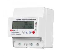 Compteur d'Énergie Électrique Bidirectionnel Monophasé 4P Compteur kWh WIFI Télécommande Wattmètre Électrique Intelligent 110 / 220V 100A