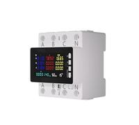 Compteur d'énergie électrique, moniteur AC 85-290V 80A | Rail DIN triphasé à 4 fils, protection contre les surtensions et les sous-tensions, électricité(K-306)