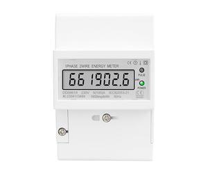 Compteur d'énergie électrique monophasé AC 220V 100A KWh, compteur de consommation, jauge d'électricité analogique, wattmètre, 1 pièces(Digital type)