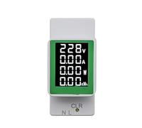 Compteur d'énergie électrique sur Rail Din, wattmètre électronique kWh, ampèremètre numérique multifonctionnel, voltmètre, moniteur AC 50-300V 100A