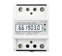 Compteur d'énergie électronique monophasé AC 220V 100A 50HZ kWh, compteur de consommation sur Rail Din, jauge d'électricité analogique, wattmètre