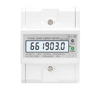 Compteur d'énergie électronique monophasé AC 220V 100A 50HZ kWh, compteur de consommation sur Rail Din, jauge d'électricité analogique, wattmètre
