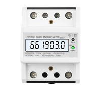 Compteur d'énergie électronique monophasé AC 220V 100A 50HZ kWh, compteur de consommation sur Rail Din, jauge d'électricité analogique, wattmètre