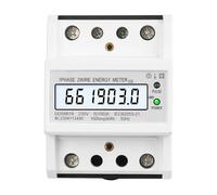 Compteur d'énergie électronique monophasé AC 220V 100A 50HZ kWh, compteur de consommation sur Rail Din, jauge d'électricité analogique, wattmètre