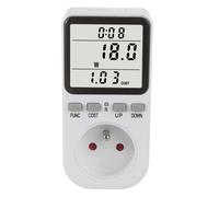 Compteur d'énergie GreenBlue, wattmètre, prise, type E, 220-240V AC, 50Hz, charge max. 16A, IP20, batterie intégrée, GB364 E